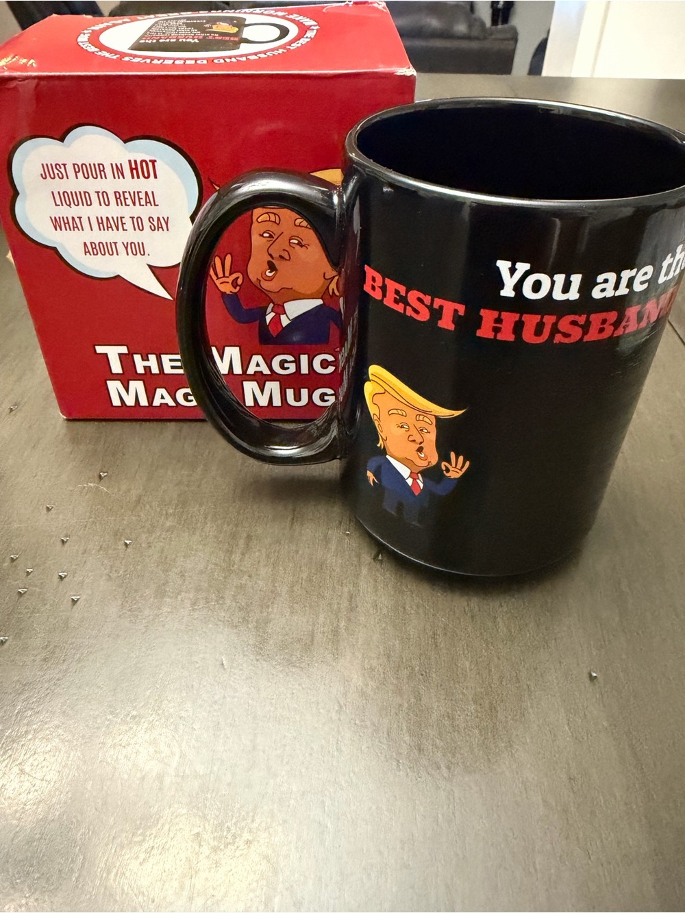 The Magic MAGA Funny Trump Heat Sensitive 11oz Best Husband Coffee Mug NIB
